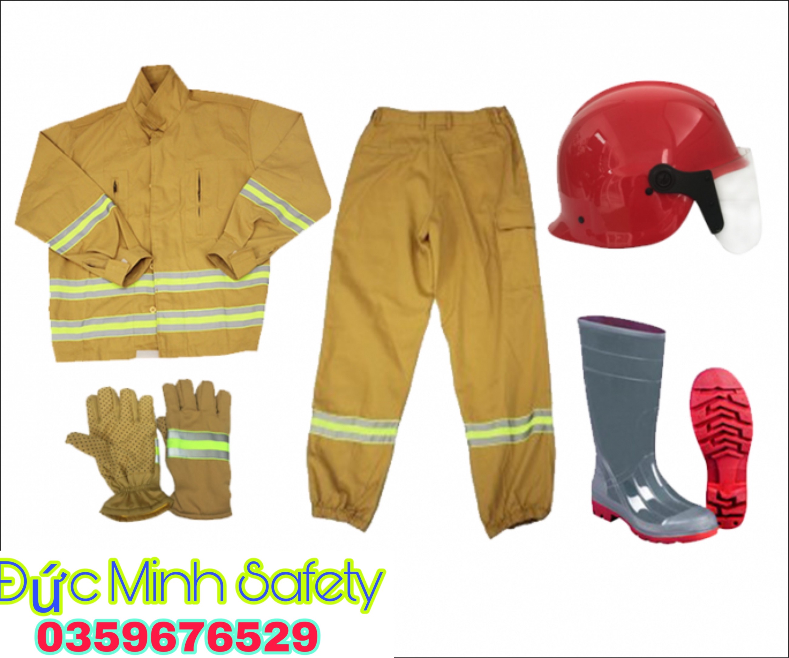 COMBO 5 MÓN BỘ QUẦN ÁO CHống CHÁY TT48