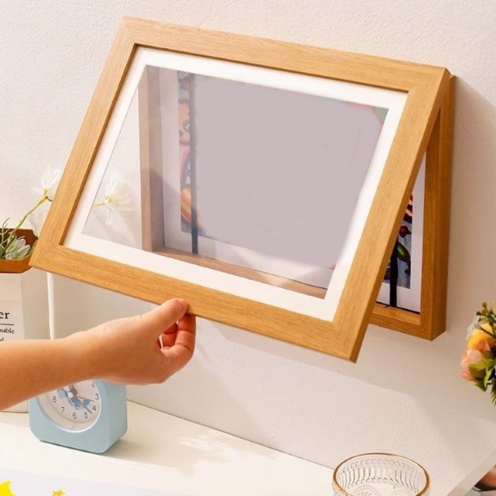 Multifunctional A4/A3 Magnetic Flip Photo Frame Elastic Straps Front ...