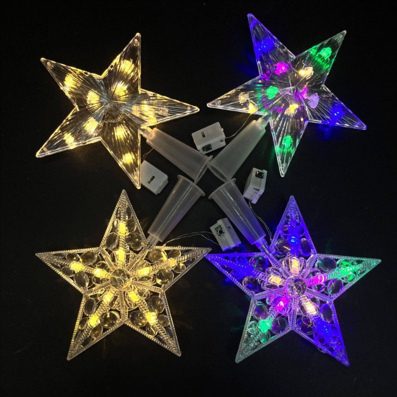 New LED Five-Pointed Star Christmas Tree Ceiling Light 18cm Christmas Tree Decorations Home Party Wedding Christmas Decoration Lighting Props