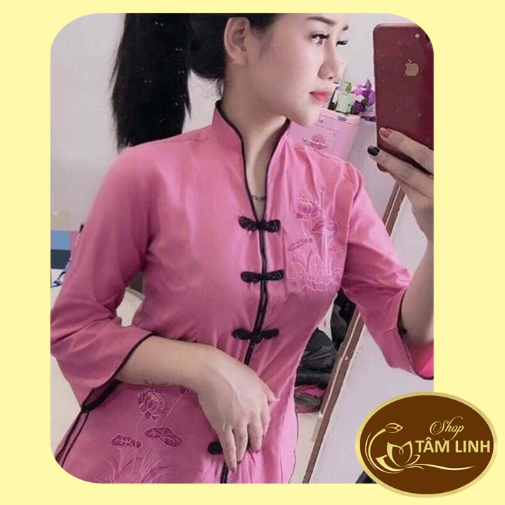 Đồ lam đi chùa_Mẫu Cổ Tàu Viền