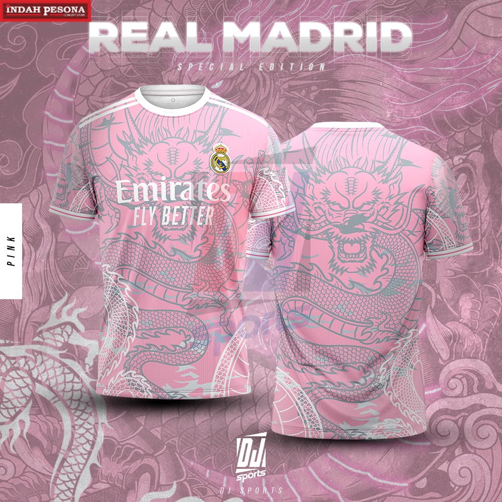 Dragon Fly Emirates Shirt Pink 2023 Real Madrid Special Edition