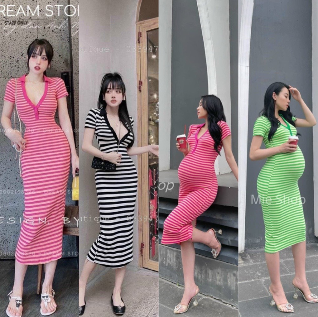 Váy bầu thiết kế Momsarang đầm bầu ôm body cổ thuyền, nổi bật phong cách  Hàn Quốc không nhăn hàng đẹp – H303 | Shopee Việt Nam