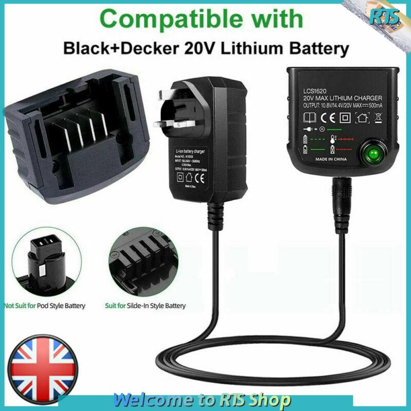 For Black Decker 20v charger Li-ion Battery Charger For Porter  Cable/Stanley 10.8V 14.4