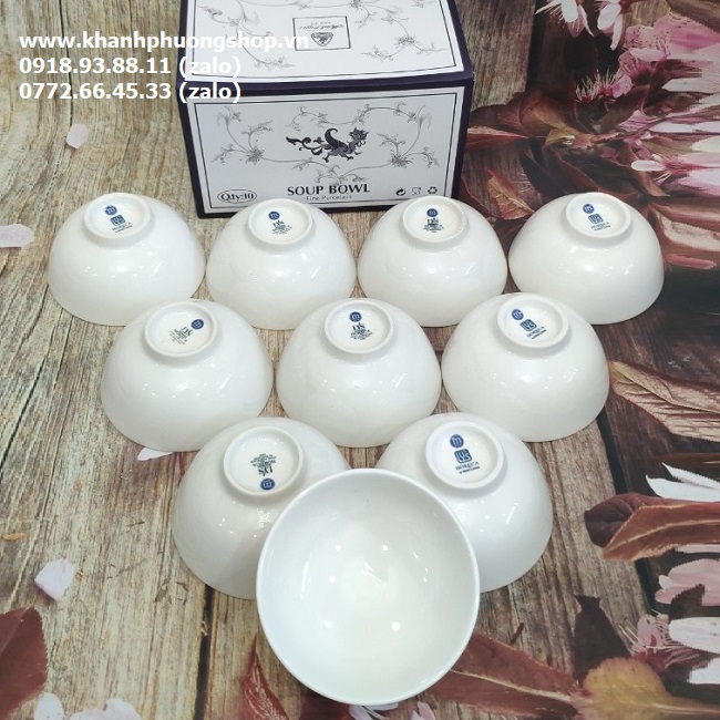 chén sứ trắng Minh Long - chén sứ trắng minh long