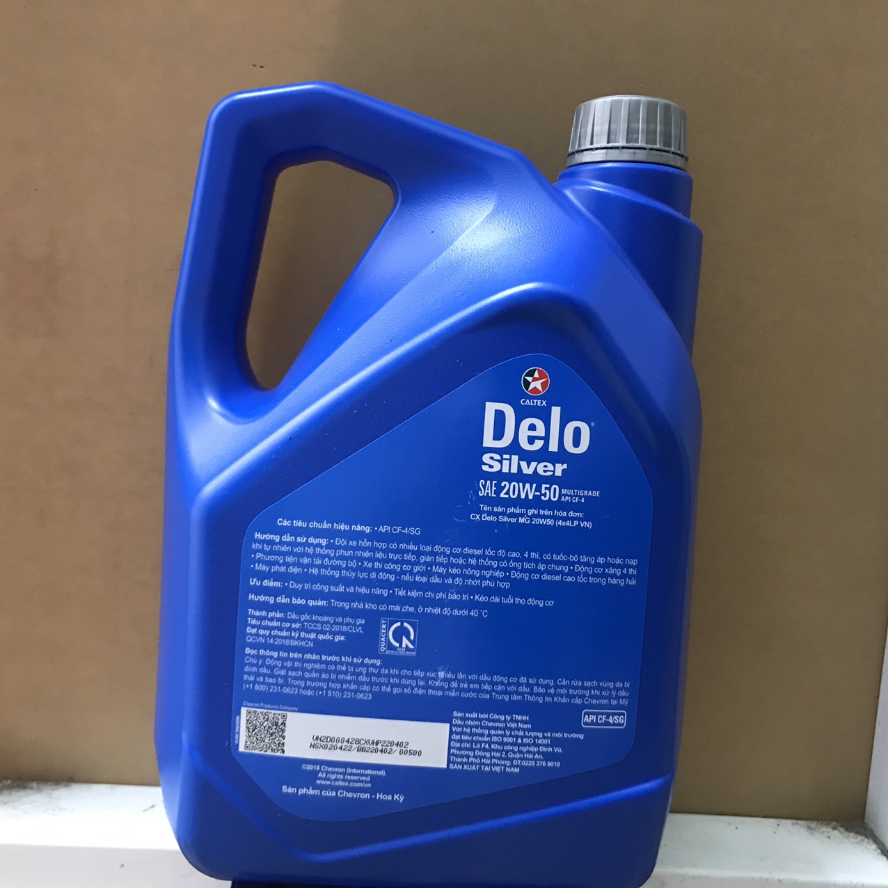 Dầu động cơ Diesel Delo Silver Multigrade SAE 20W50 / 4L