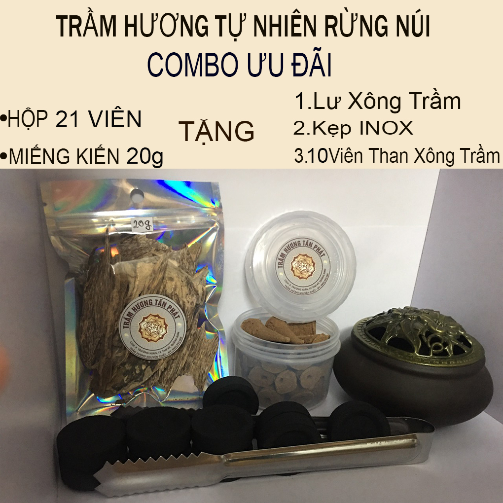 Trầm Hương Thơm Phòng Tự Nhiên  ( Bộ ComBo Ưu Đãi 2 trong 1)