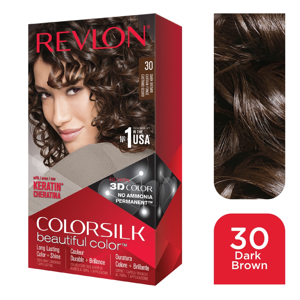 (HCM)Thuốc Nhuộm Tóc Số 46 ( Nâu Hạt Dẻ) Revlon Colorsilk - Mỹ