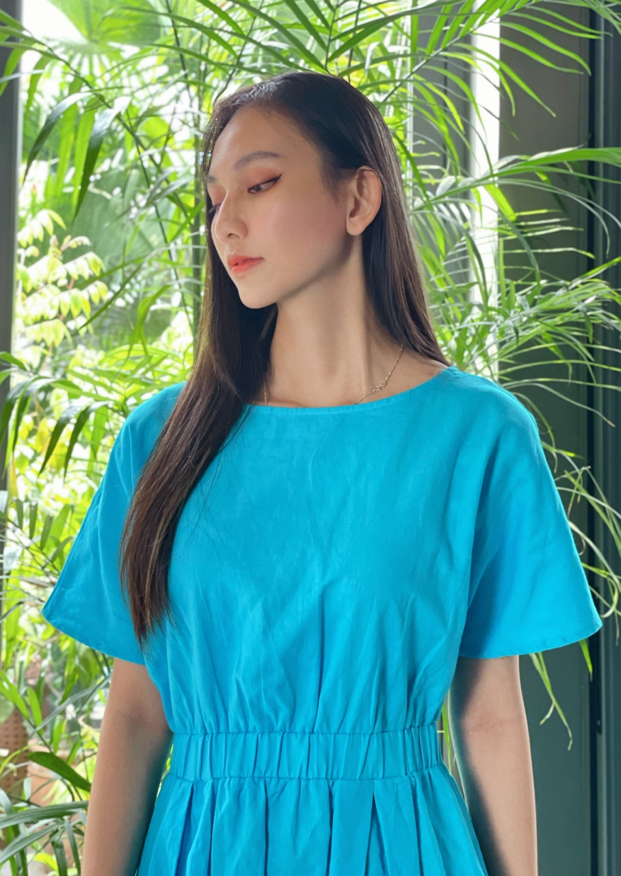 [ Flash sale ] Hàng VNXK Đầm Linen thun eo 3M