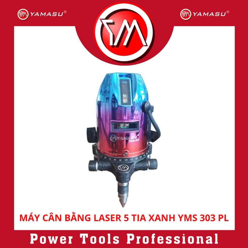 Máy laser cân bằng 5 tia xanh yms-303plus