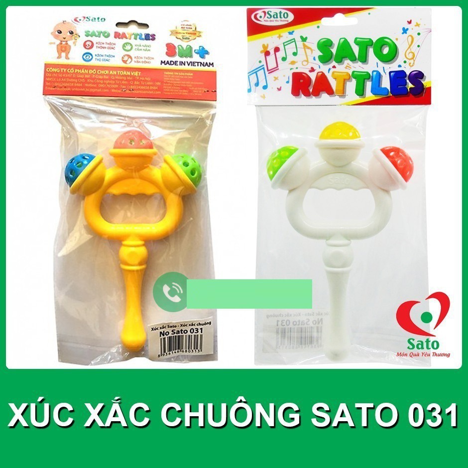 Lục lạc cầm tay sato cho bé từ 3 tháng