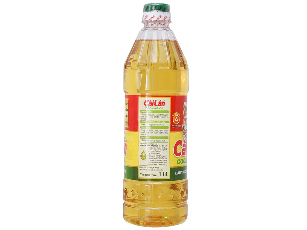 Dầu thực vật tinh luyện Cái LâN chai 1 lít