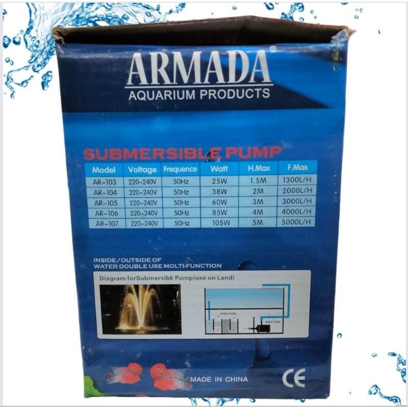 ARMADA AR 105 pompa aquarium kolam