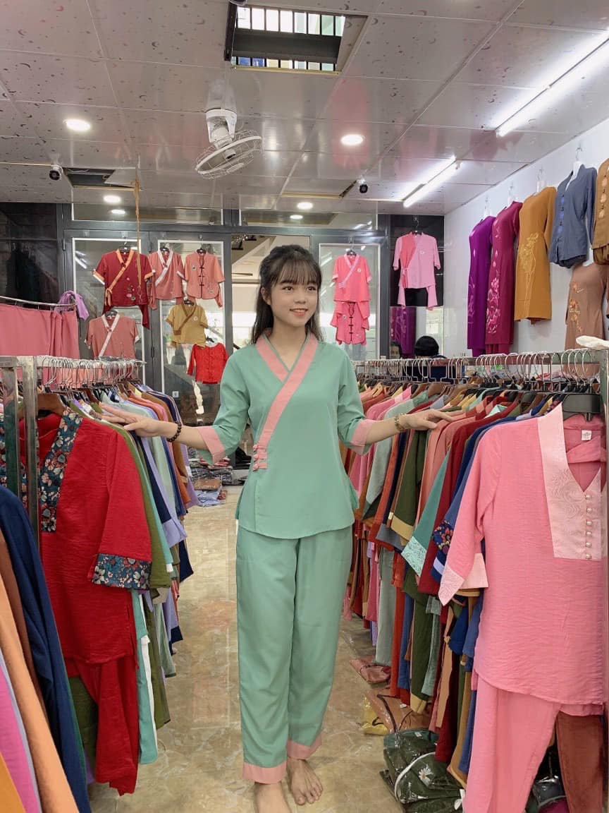 đồ lam đi chùa # 3 nút vải kate