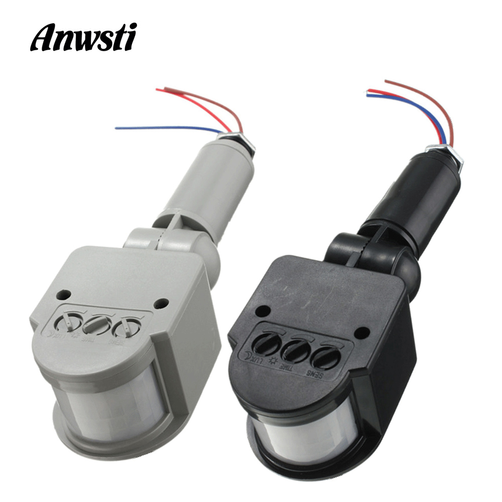 【TopazTrove】12V Motion Sensor 220V 110V Movement Automatic Infrared Wall Mount Timer Outdoor 24V LED Motion Sensor Light Switch. 