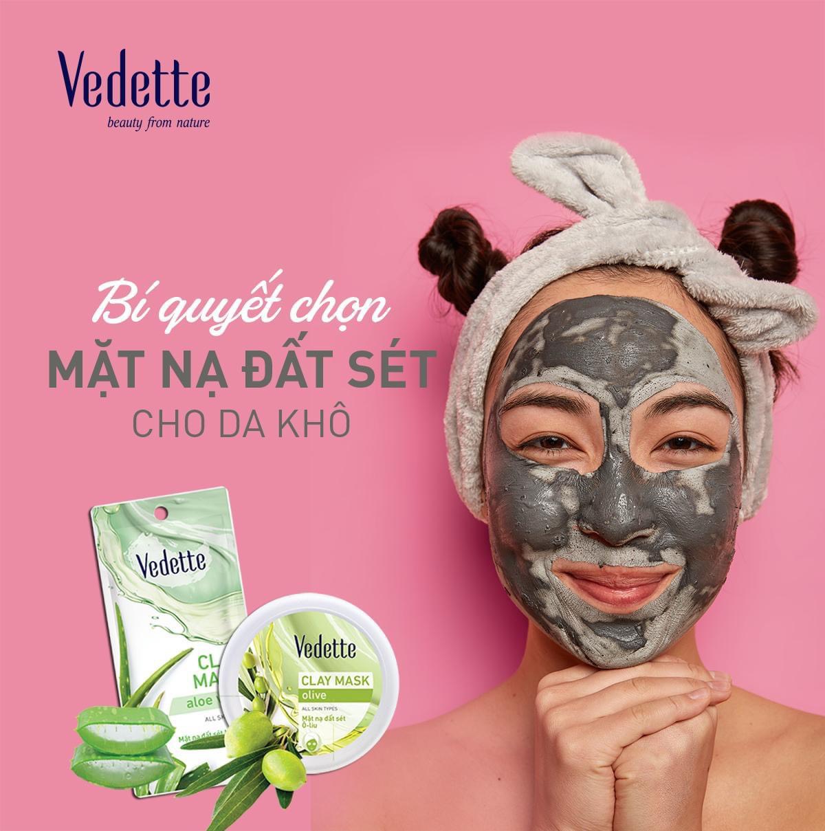 Mặt nạ đất sét Nha đam Vedette 12g