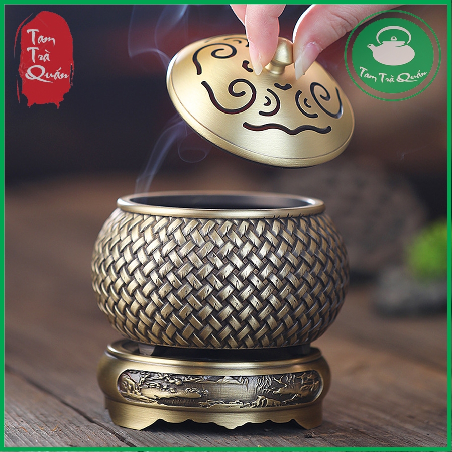 Lư đồng đốt hương trầm (thân đan)