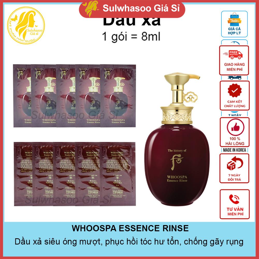 Combo (10/20/30 gói) Dầu xả Đông y loại mùi hôi trên da đầu, suôn mượt tóc Đông y Whoo Spa Essence Rinse sulwhasoogiasi