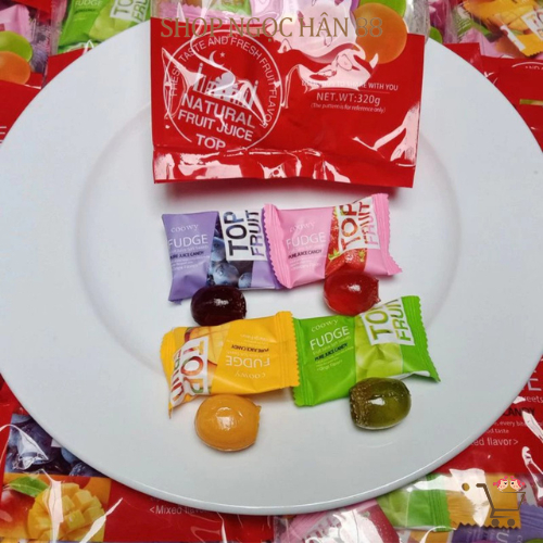 Kẹo Dẻo Trái Cây Top Fruit Coowy gói 320gr
