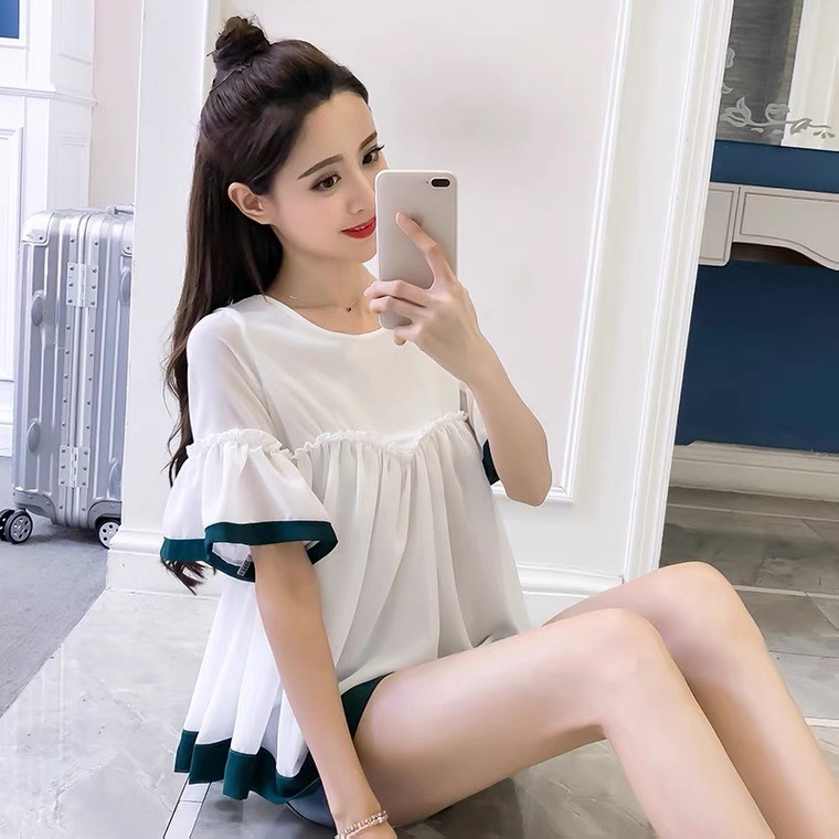 áo bầu cho mẹ trẻ-áo bầu công sở
