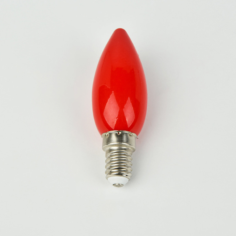 Maraa 1 cái LED bàn thờ bóng đèn E12/E14 nến đỏ phật đèn đền Đèn trang trí