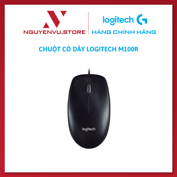 Logitech wired mouse m100r-authentic