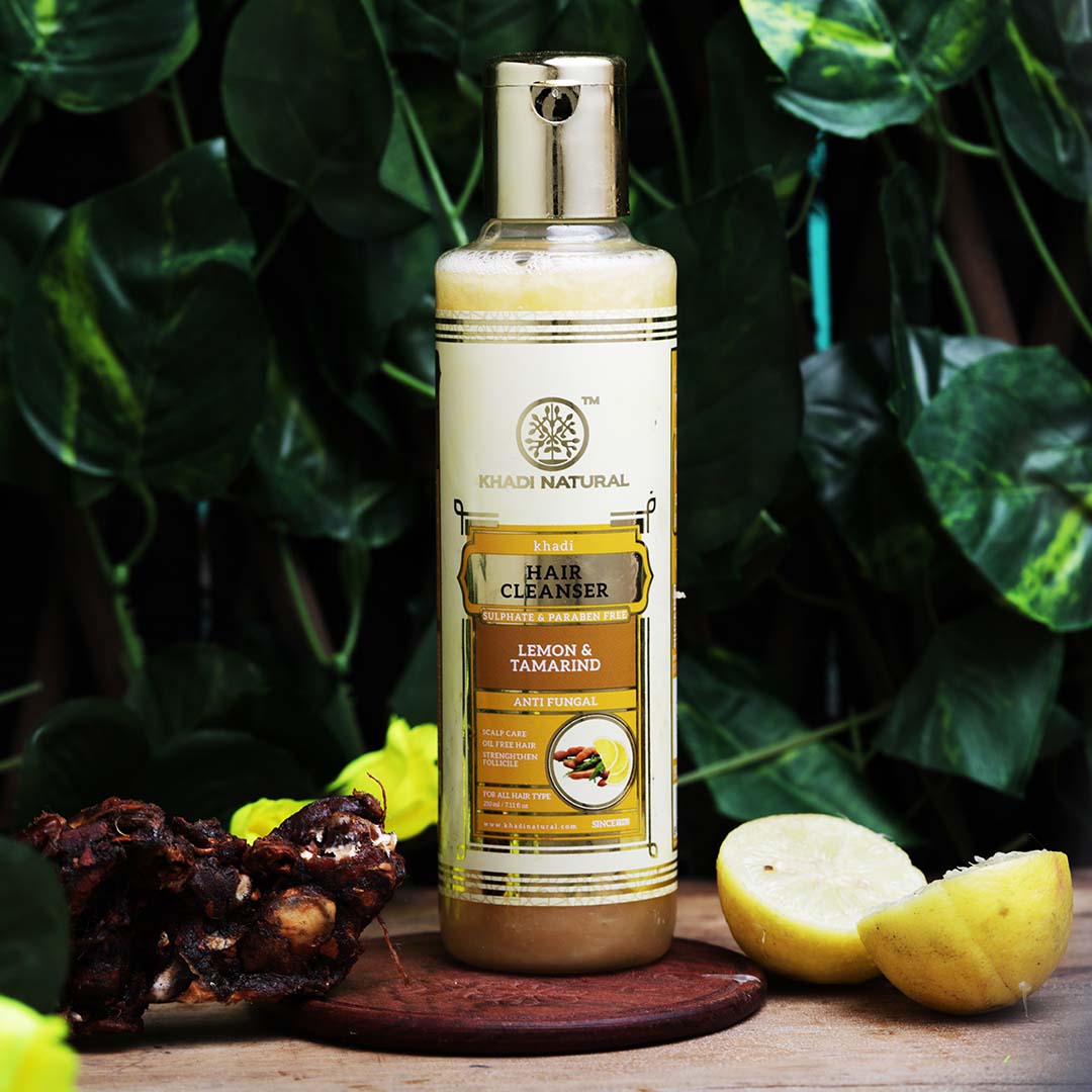 Khadi Natural] Lemon & Tamarind Hair Cleanser - Dầu Gội được chiết xuất từ  Chanh & Me 