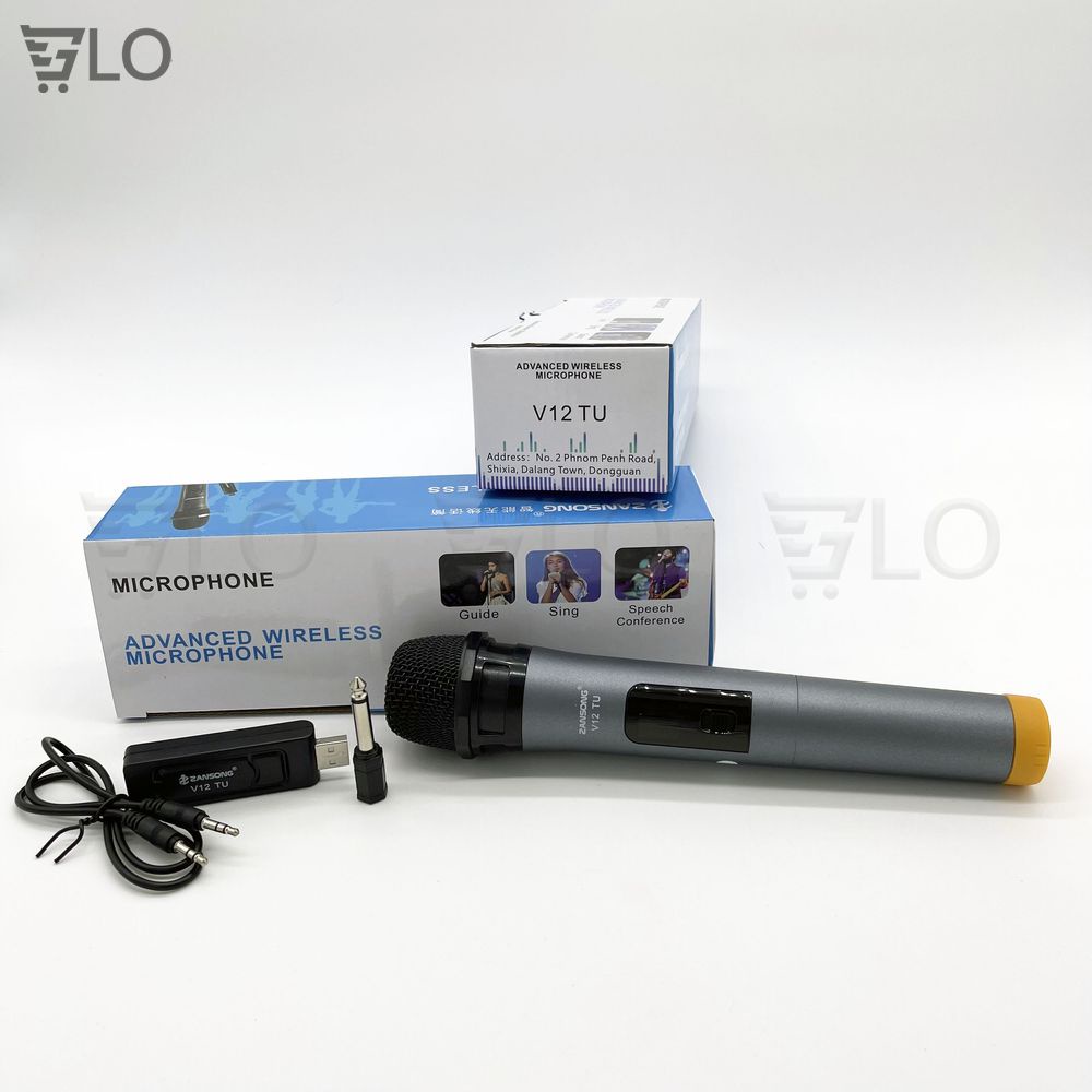 Micro Không Dây Đa Năng Zansong V12 Màn Hình Led