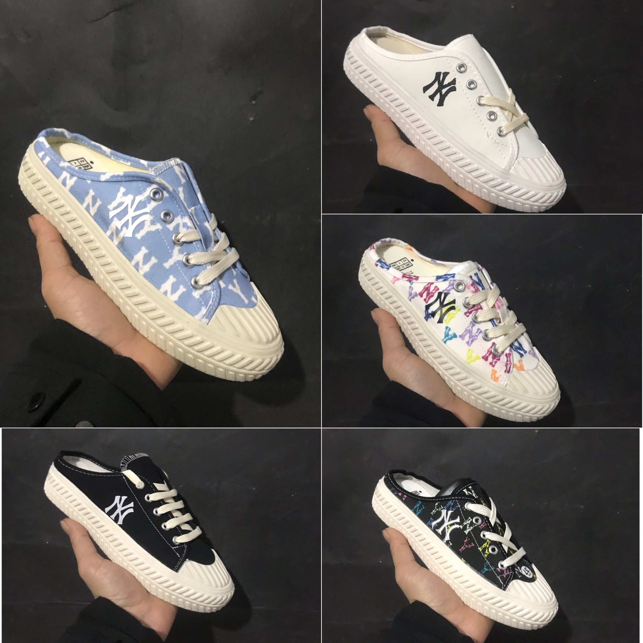 Giày Sục nữ MLB ny các màu thể thao sneaker, Giày sục lười đạp gót dành cho nữ Hot trend thumbnail