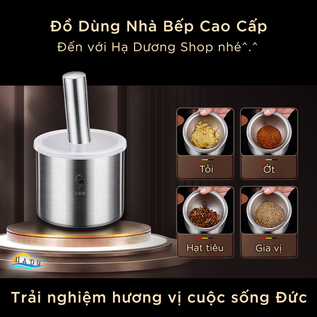 Chày Cối Inox 304 Mini Cao Cấp SSGP