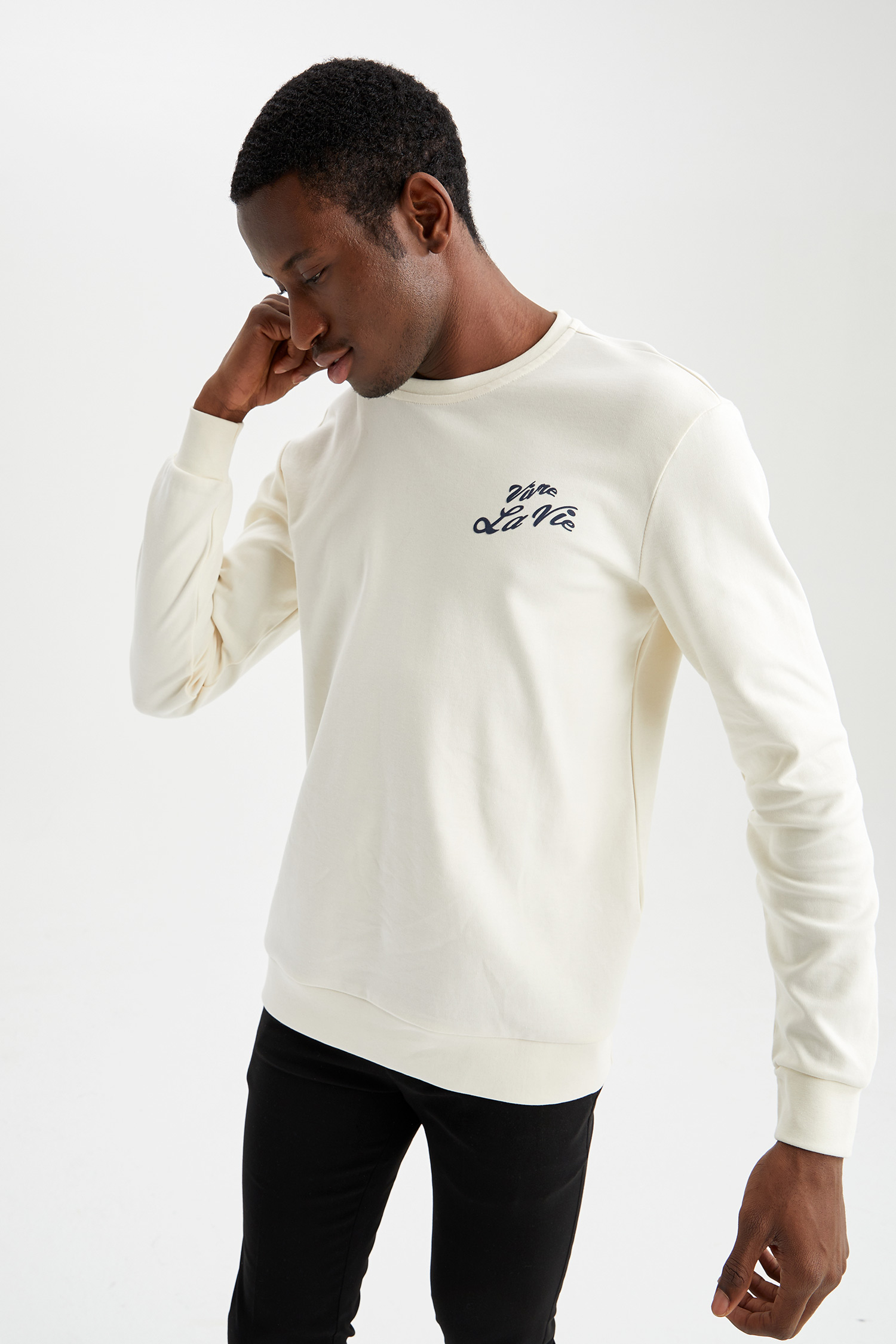 Defacto Long Sleeve Round Neck 