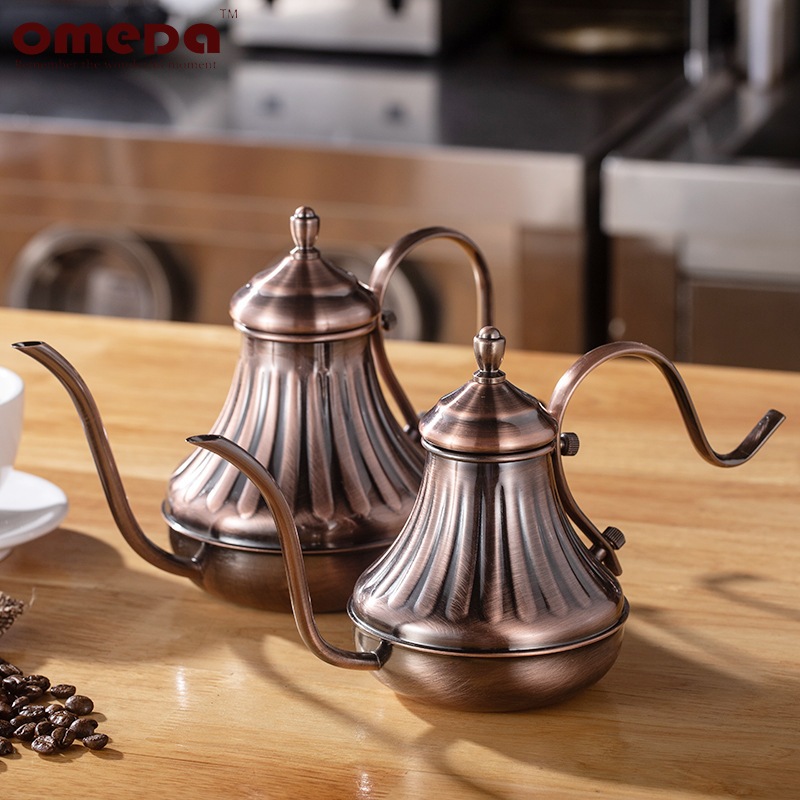 Ấm rót cà phê pour over mạ đồng  Dụng cụ barista