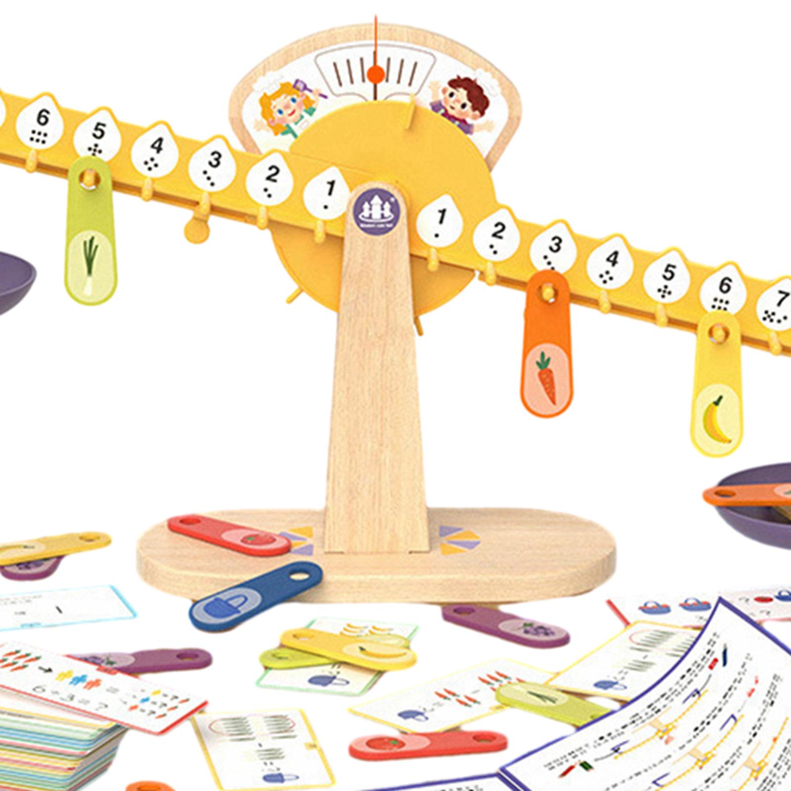 gamchiano Math Balance Math Learning Game Fine Motor Skill Fun Interactive Montessori Toy Mathematics Manipulative for Teaching Prop