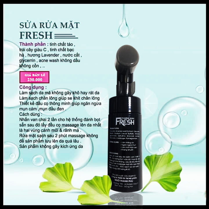 [CHÍNH HÃNG] Sửa Rửa Mặt Sạch Sâu FRESH DrCell