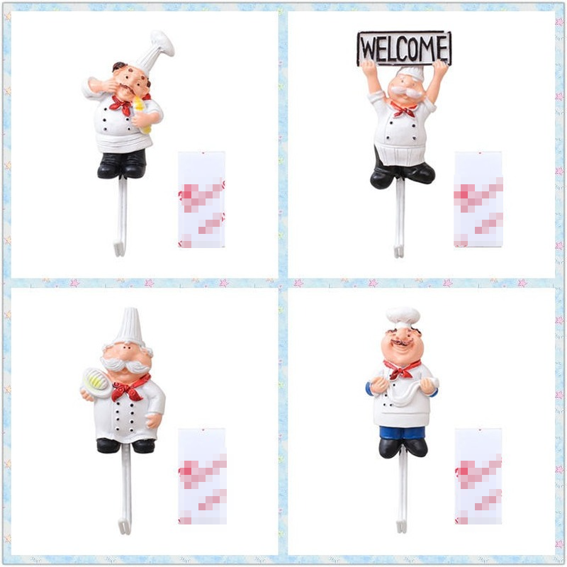 Cartoon%20Chef%20Shape%20Restaurant%20Hotel%20Wall%20Hooks%20Decorative%20Clothes%20Hanger%20Nail-Free%20Strong%20Sticky%20Hook%20Key%20Storage%20Viscose%20Hook%20-%20Image%206