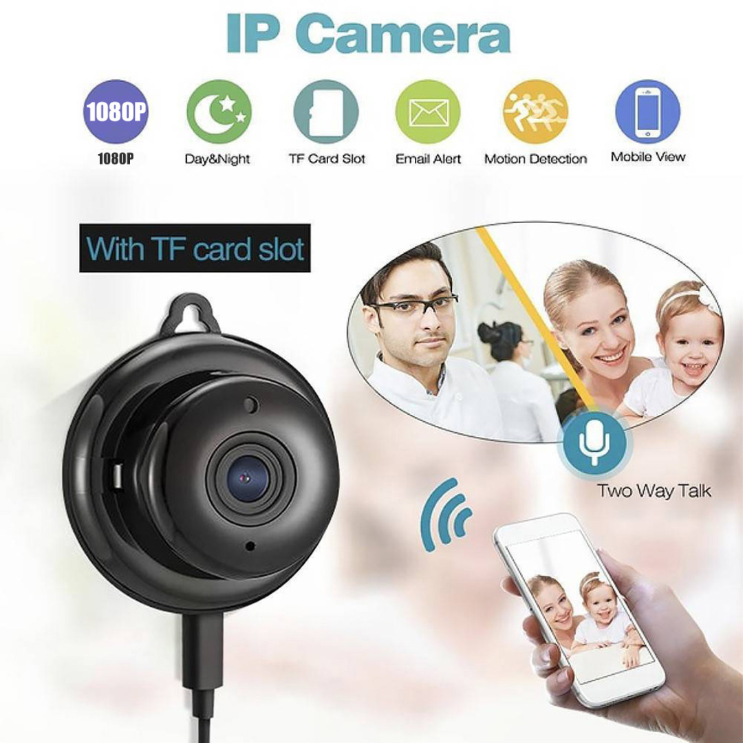 Mini HD 1080p Wireless WIFI IP Camera home camera security system CCTV Infrared Night Vision With SD Card Slot Audio APP Indoor outdoor