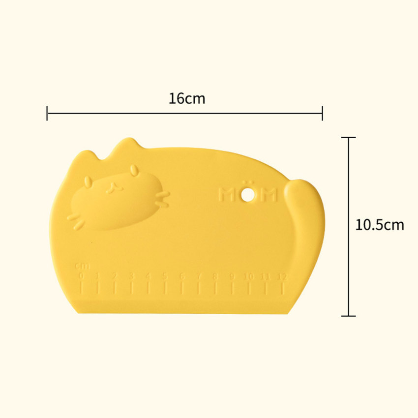 Baking Tool Plastic Dough Scraper DIY Pastry Cream Spatula Trapezoidal Dough Cutting Knife Cake Divider Kitchen Accessories