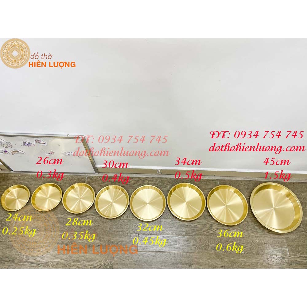 Church flat bottom fruit solid brass dish (1 pc rack)