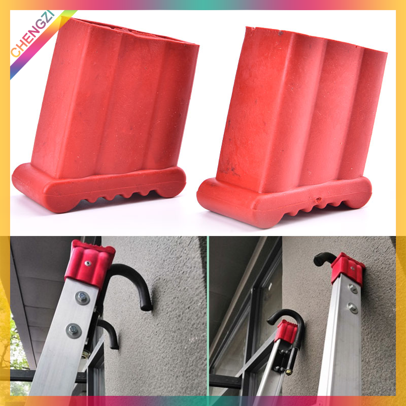 CHENGZI 2 chiếc bọc chân Thang Bậc thang chống trượt thay thế bọc chân đế bằng cao su