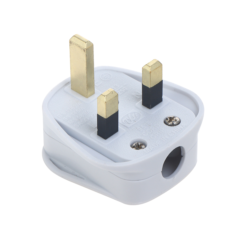 England Removable Power Plug White Black 3 Pin UK Mains Plug 13A Appliance Assembly Power Cord Fuse Wiring Connector BOYUAN. 