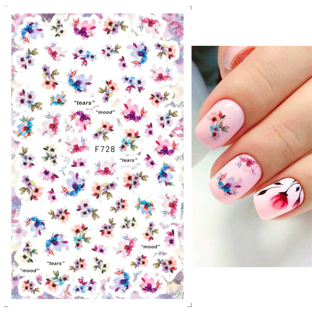 1PC Sticker Decoration Safely Fashionable Cute Nail Design Nail Enhancement Sticker Self-adhesive Nail Decal Nail Sticker Non-toxic
