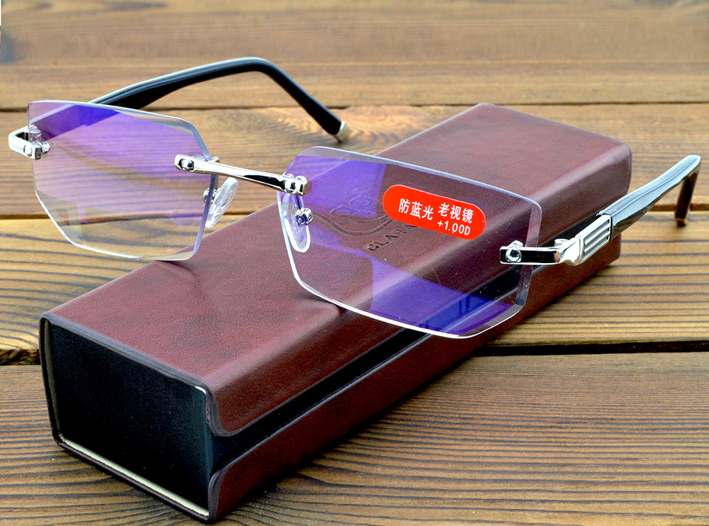 CLARAVIDA LUXURY PACK CHIEF EXECUTIVE OFFICER'S BUSINESS RIMLESS FRAMELESS READING GLASSES+PU BOX +0.75 +1 +1.25 +1.5 +1.75 +2 +2.25 +2.5 +2.75 +3 +3.25 +3.5 +4