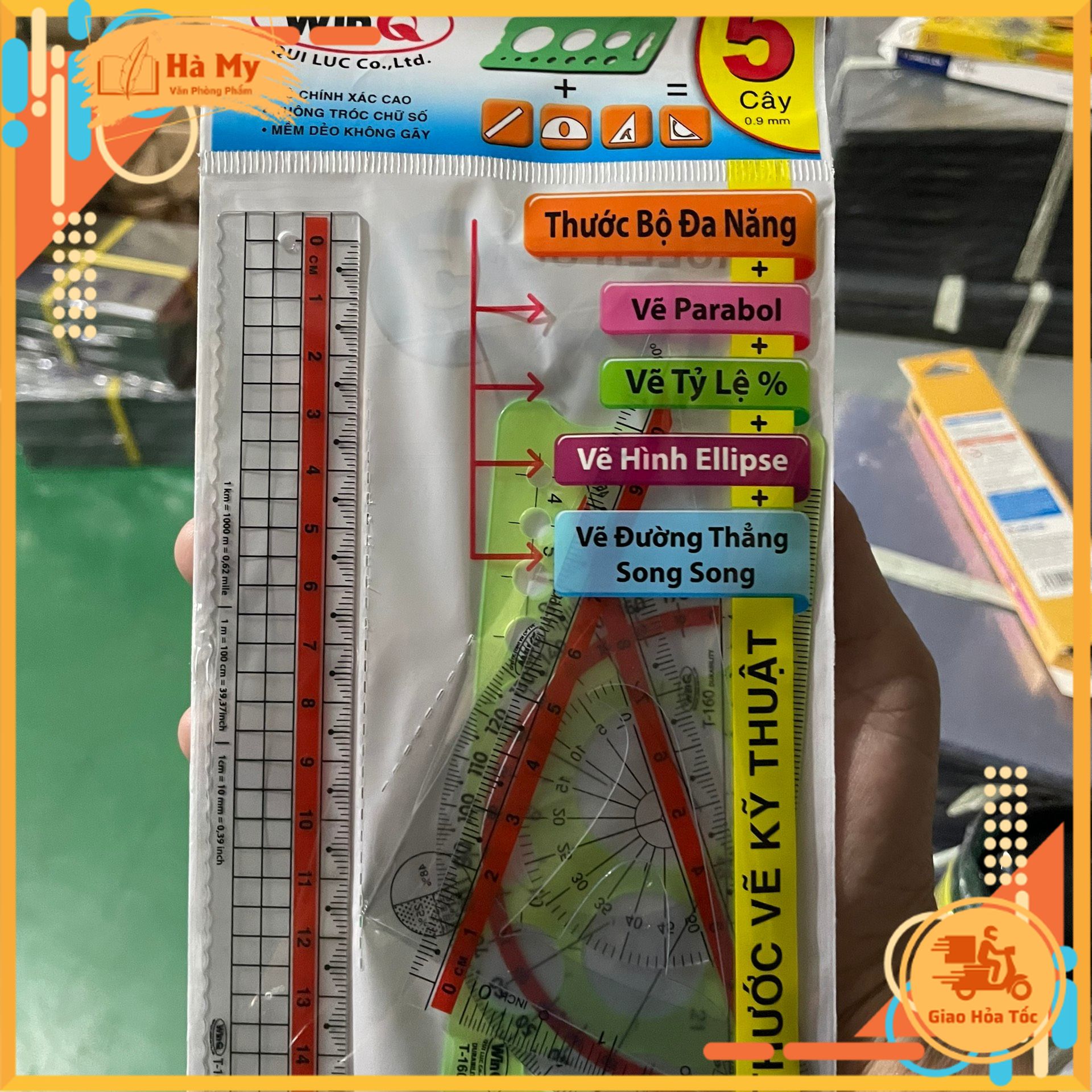 Thước Bộ Đa Năng 5 Cây Win T-160