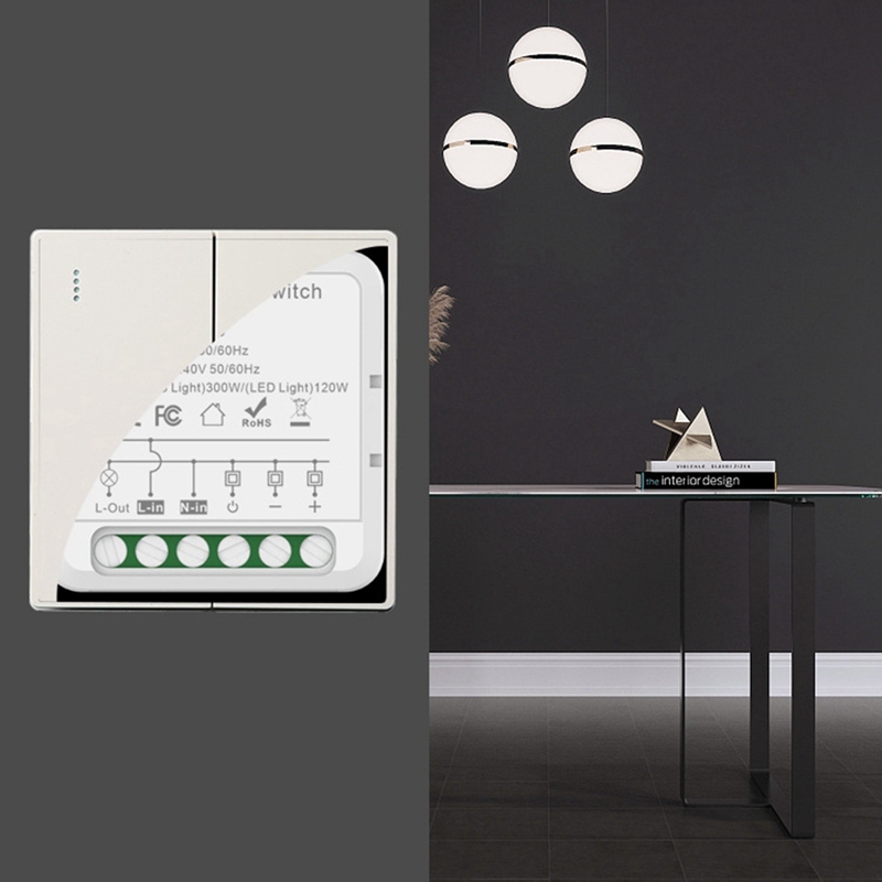 【PUR】-1 PCS Tuya WiFi Smart Dimmers Switch Module Smart Dimmer Switch LED Lights Dimmable Switch Supports 2 Way Control Work with for Alexa Google Home
