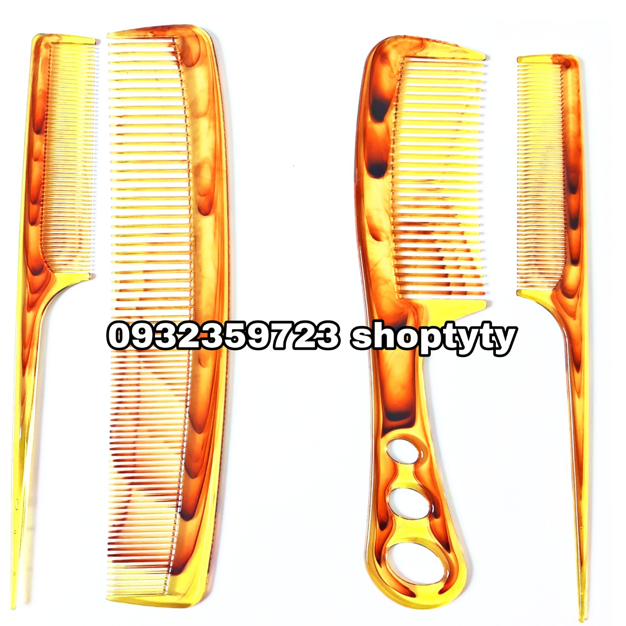 1bộ 2 cây lược chải tóc loại to có cán và không cán dài 22cm