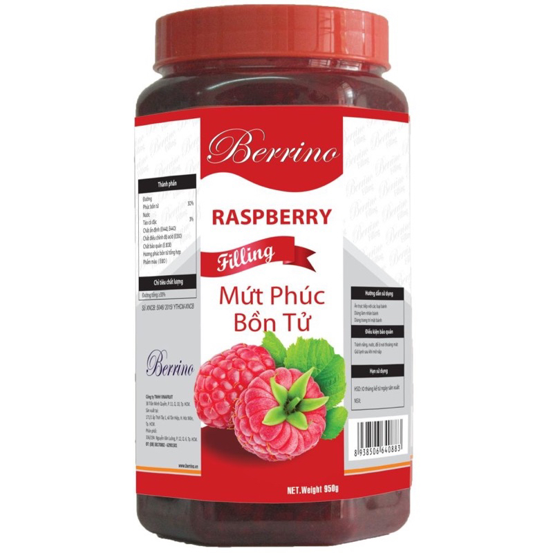 Các Vị Mứt Trái Cây Berino 950gr