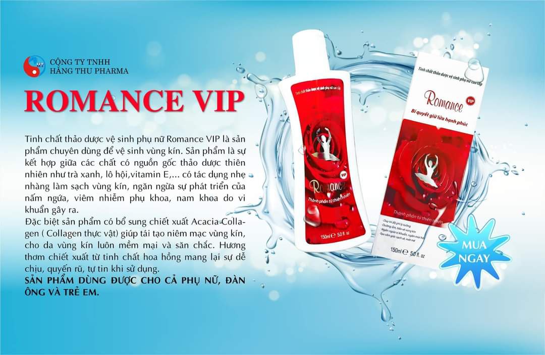 Dung Dich Vệ Sinh Romance Hằng Thu VIP