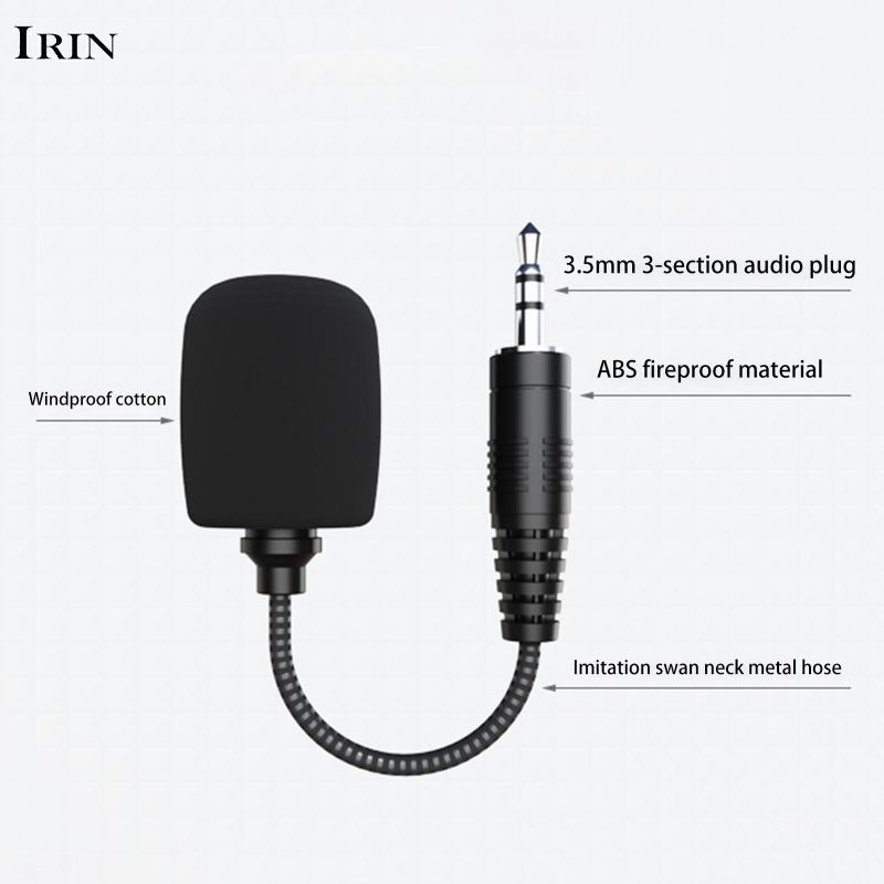 Mini Microphone 3.5mm Jack Flexible Noise Reduction Microphone For Mobile Phone Computer Live Recording