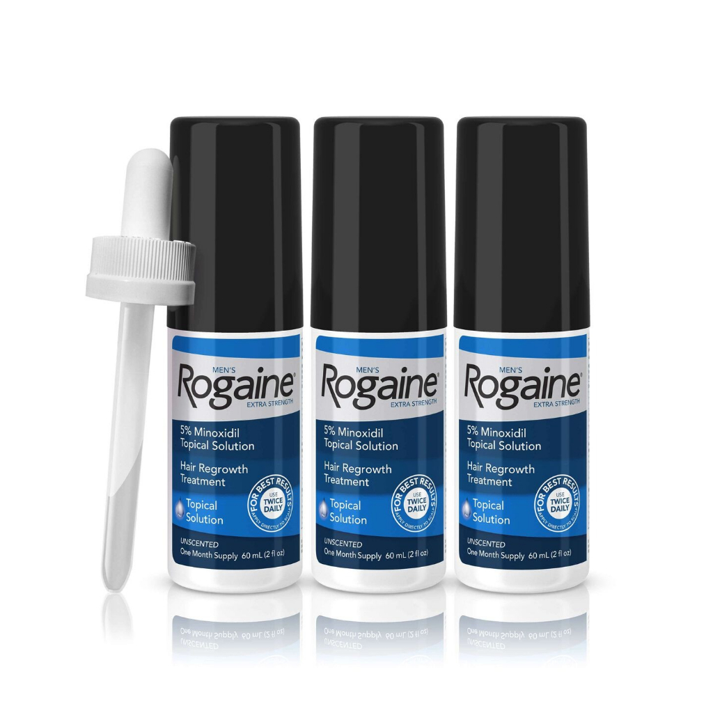 Dung Dịch mọc râu, tóc nam Rogaine 5% Minoxidil Extra Strength 60ml ( lẻ )