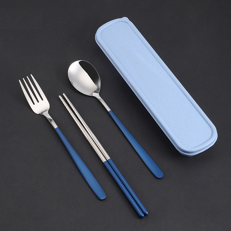 Cutlery%20Set%20Forks%20Chopsticks%20Spoons%203%20In%201%20Stainless%20Steel%20Dinnerware%20With%20Box%20-%20Image%202