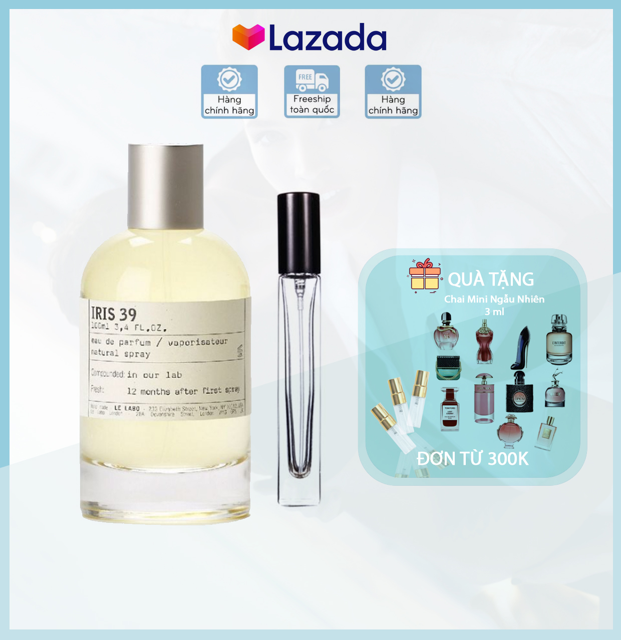 [chai chiết] Nước hoa Unisex Iris Le Labo 39